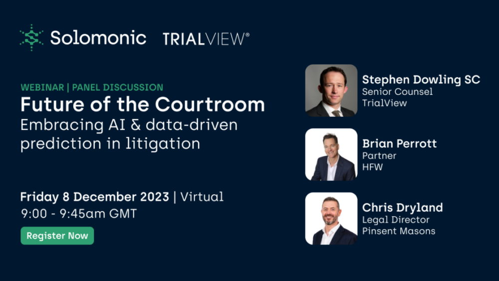 Future of the Courtroom: Embracing AI and data-driven prediction in litigation