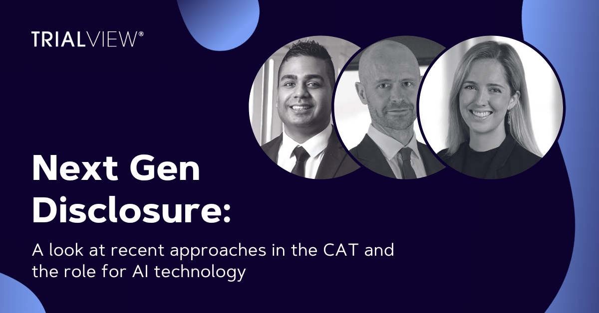 Next Gen Disclosure: a look at recent approaches in the CAT and the role of AI.